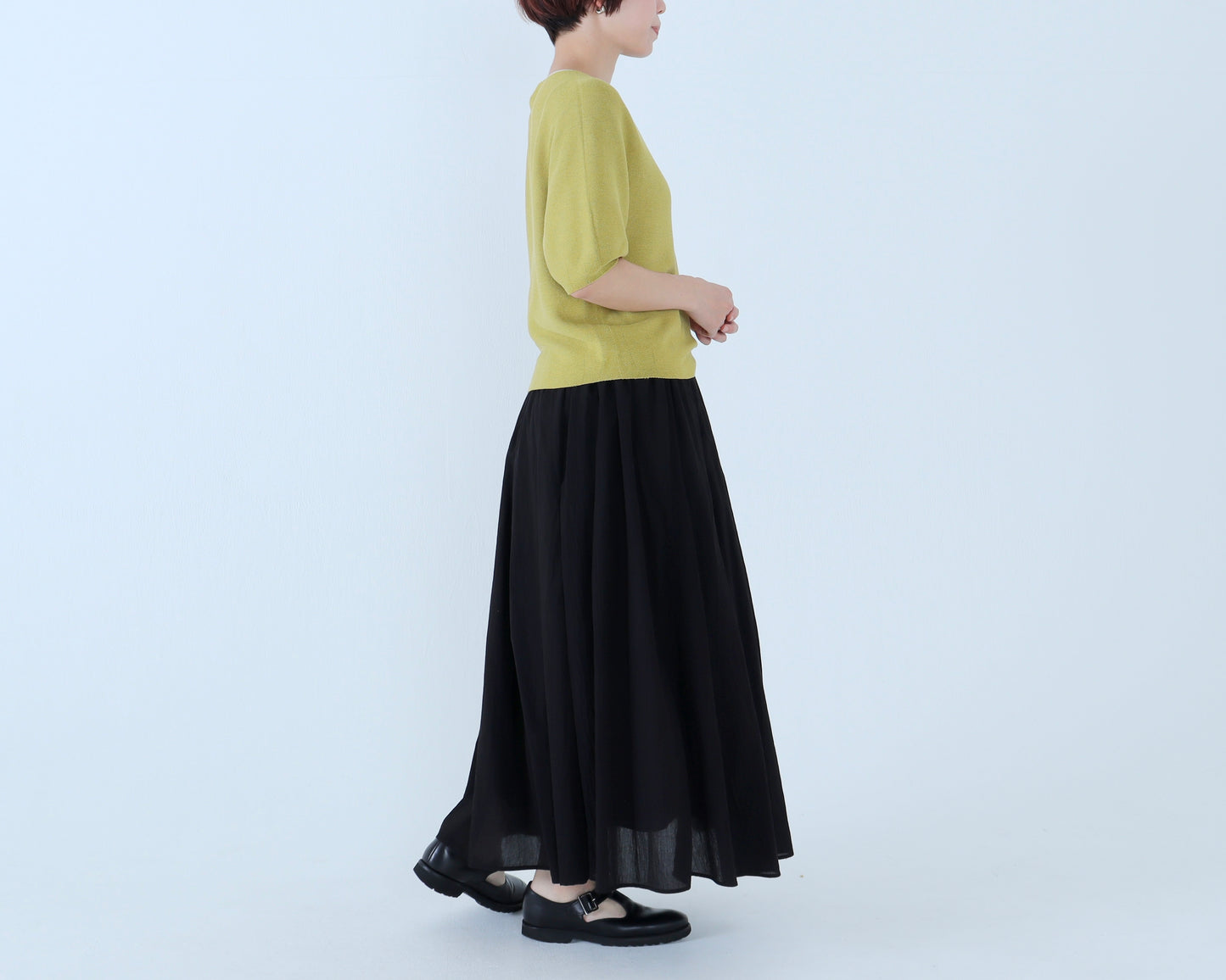 【NEW】綿ローン ローンダブルスカート