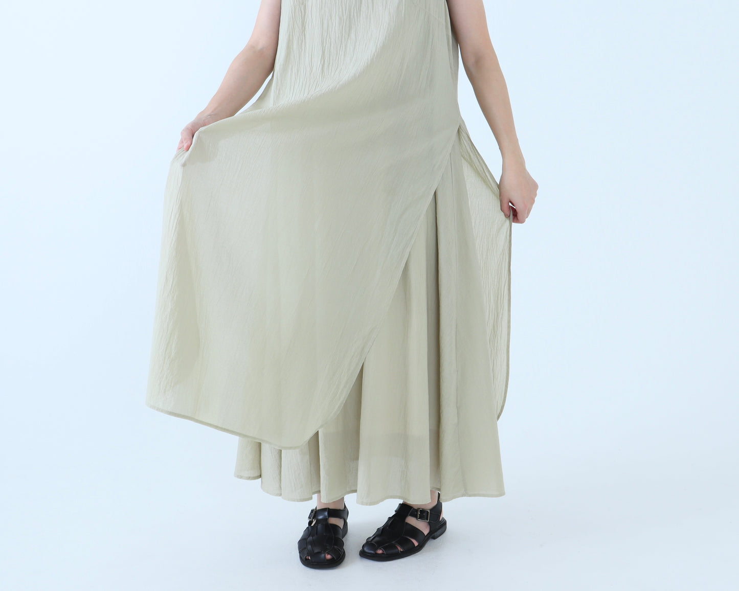 【NEW】綿ローン レイヤードドレス