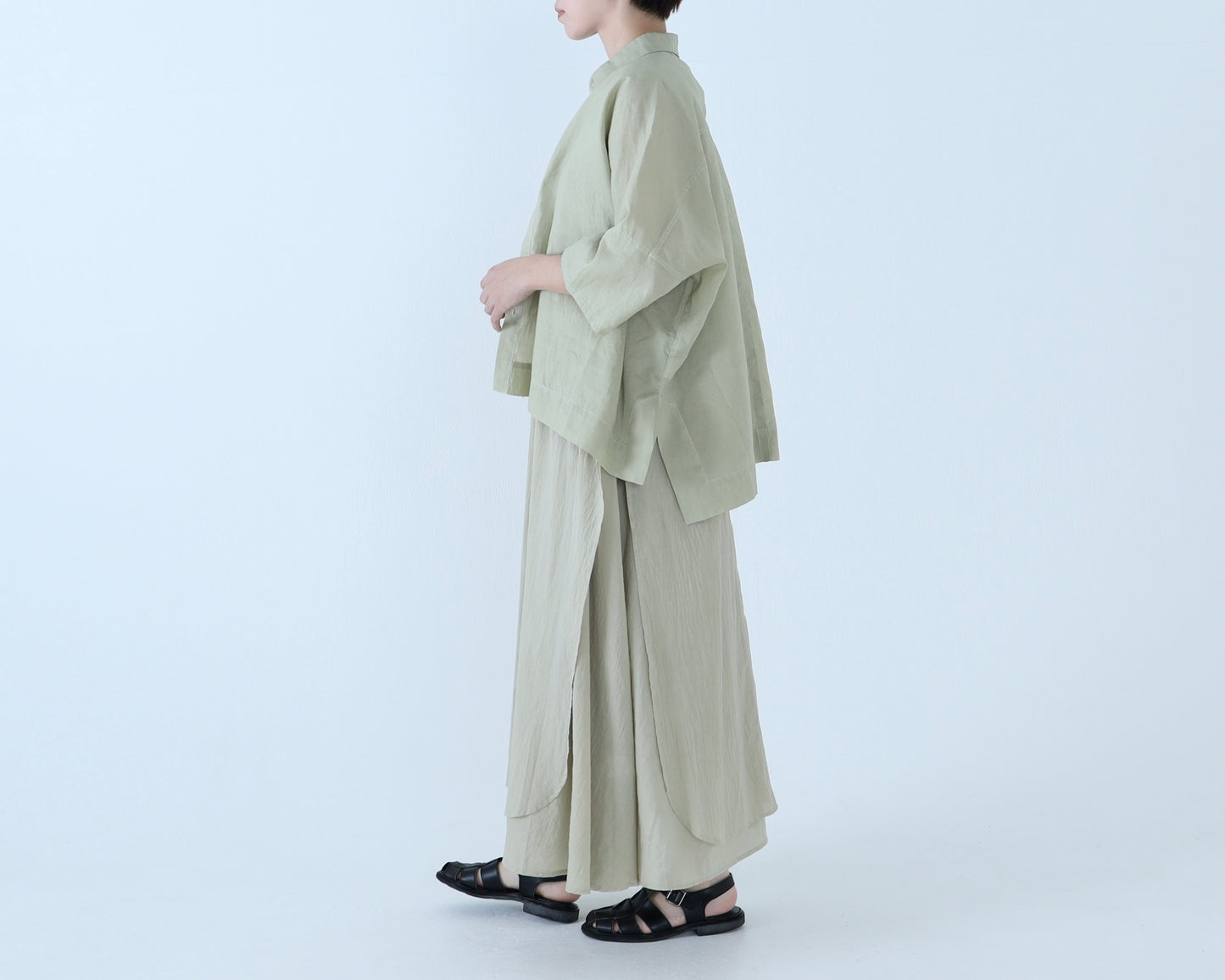 【NEW】綿ローン レイヤードドレス