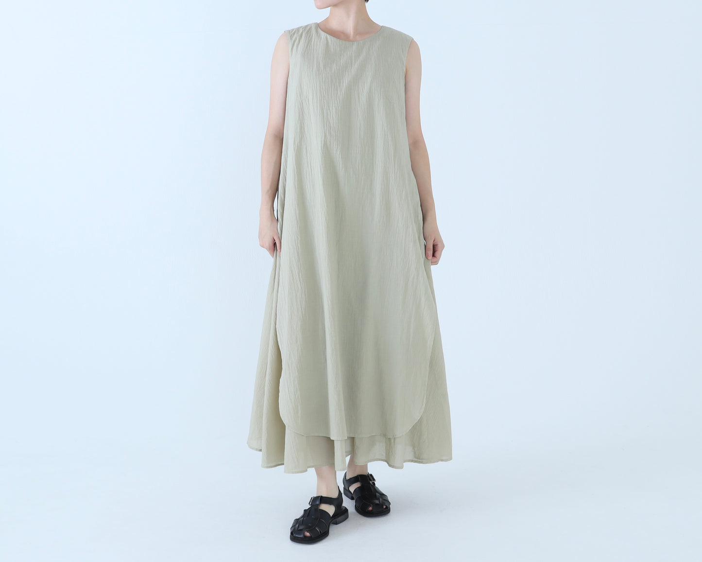 【NEW】綿ローン レイヤードドレス