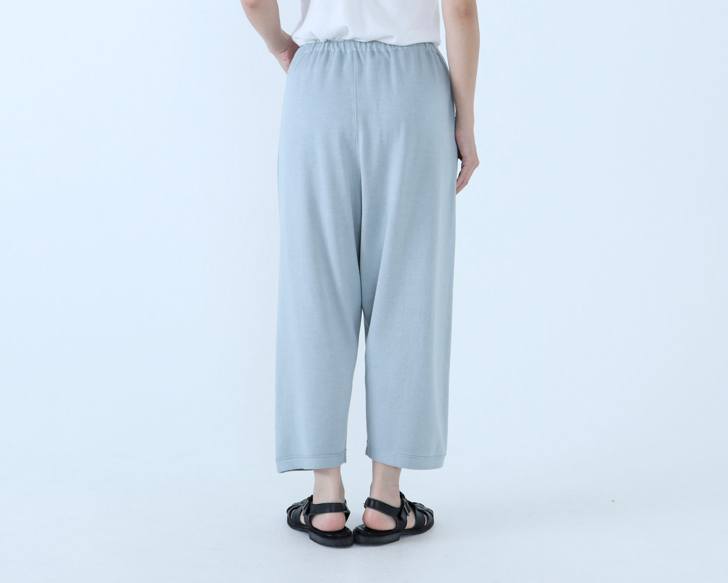 【NEW】バンブーコットン 8分丈ニットパンツ