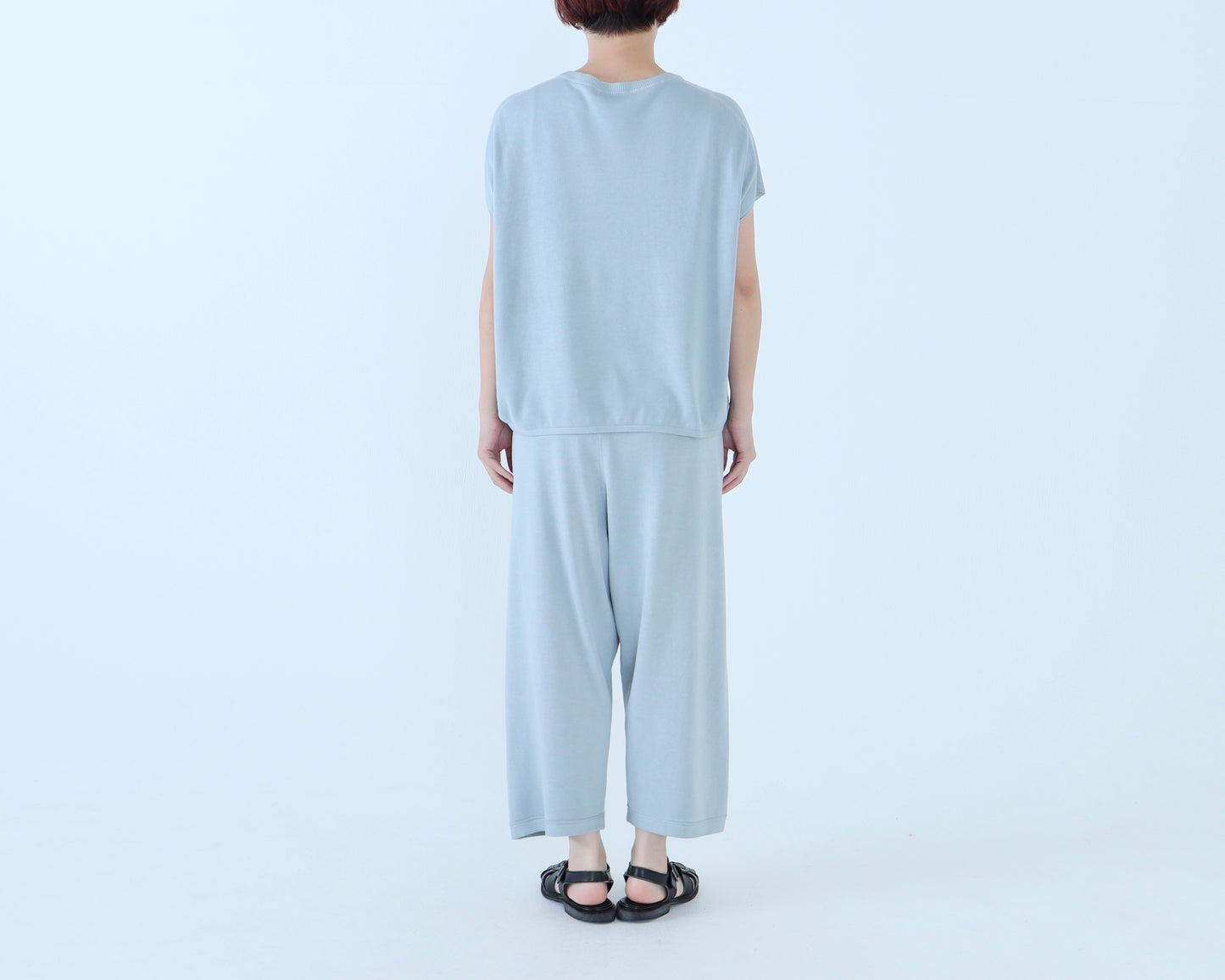 【NEW】バンブーコットン 8分丈ニットパンツ