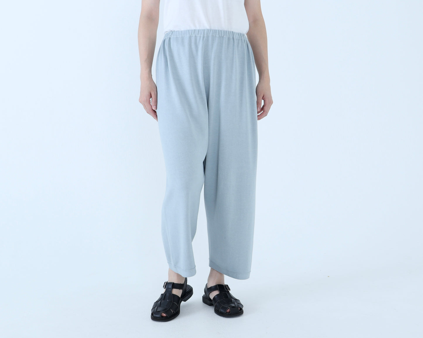 【NEW】バンブーコットン 8分丈ニットパンツ