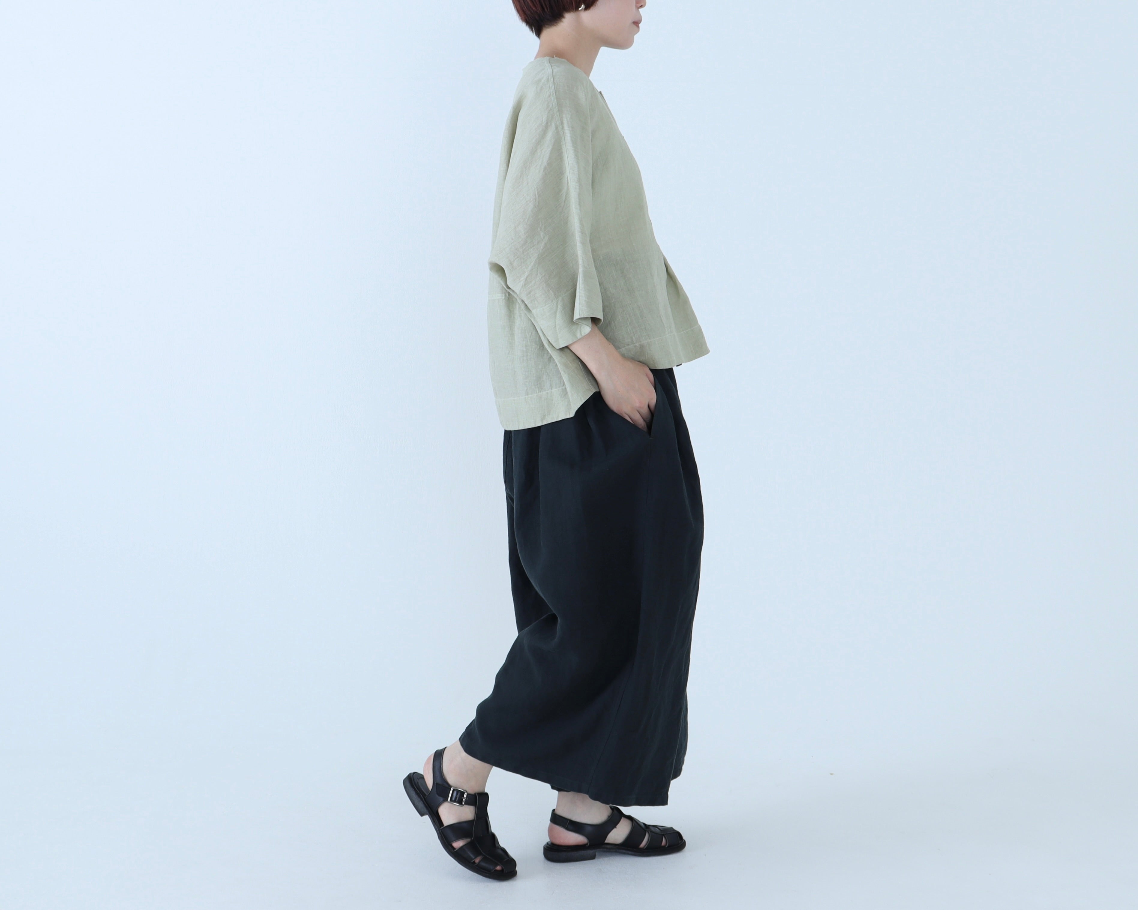 アイリッシュリネン シャーリングパンツ – factory