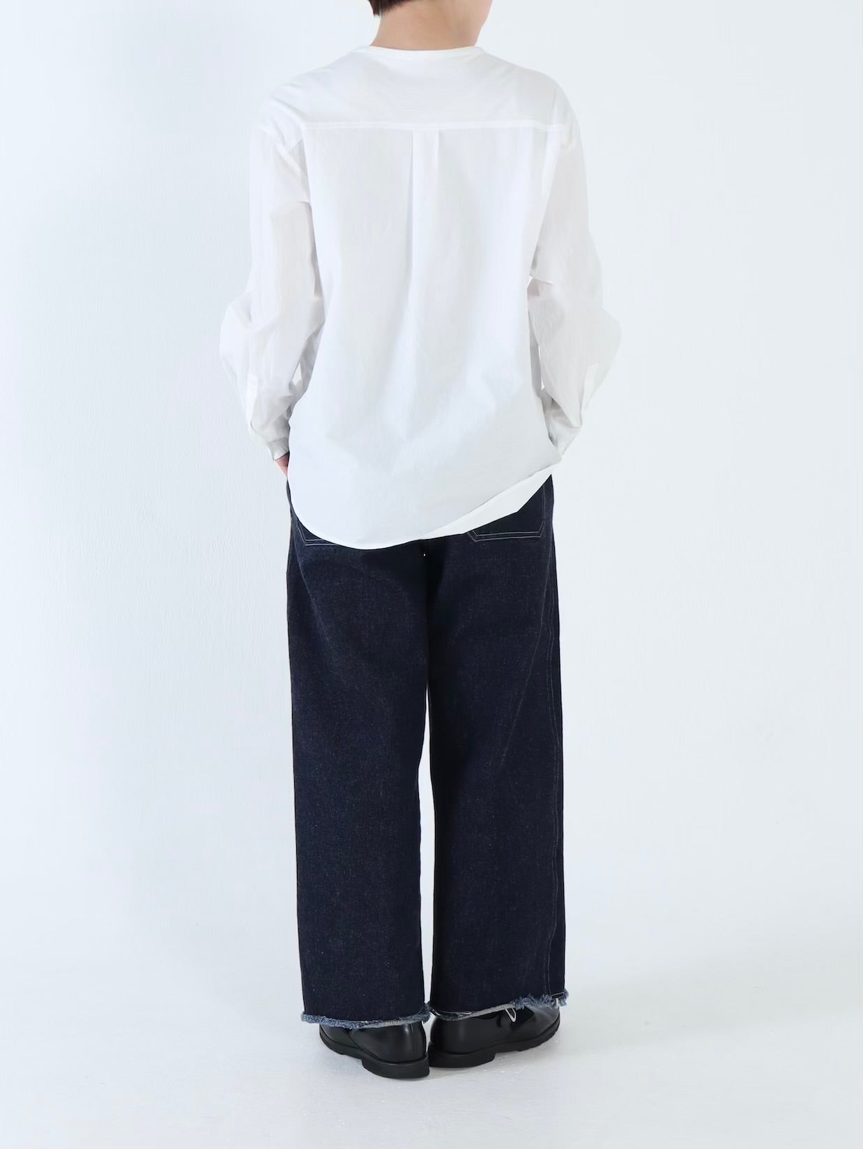 【NEW】綿スムース×綿近江晒 シャツスリーブカットソー
