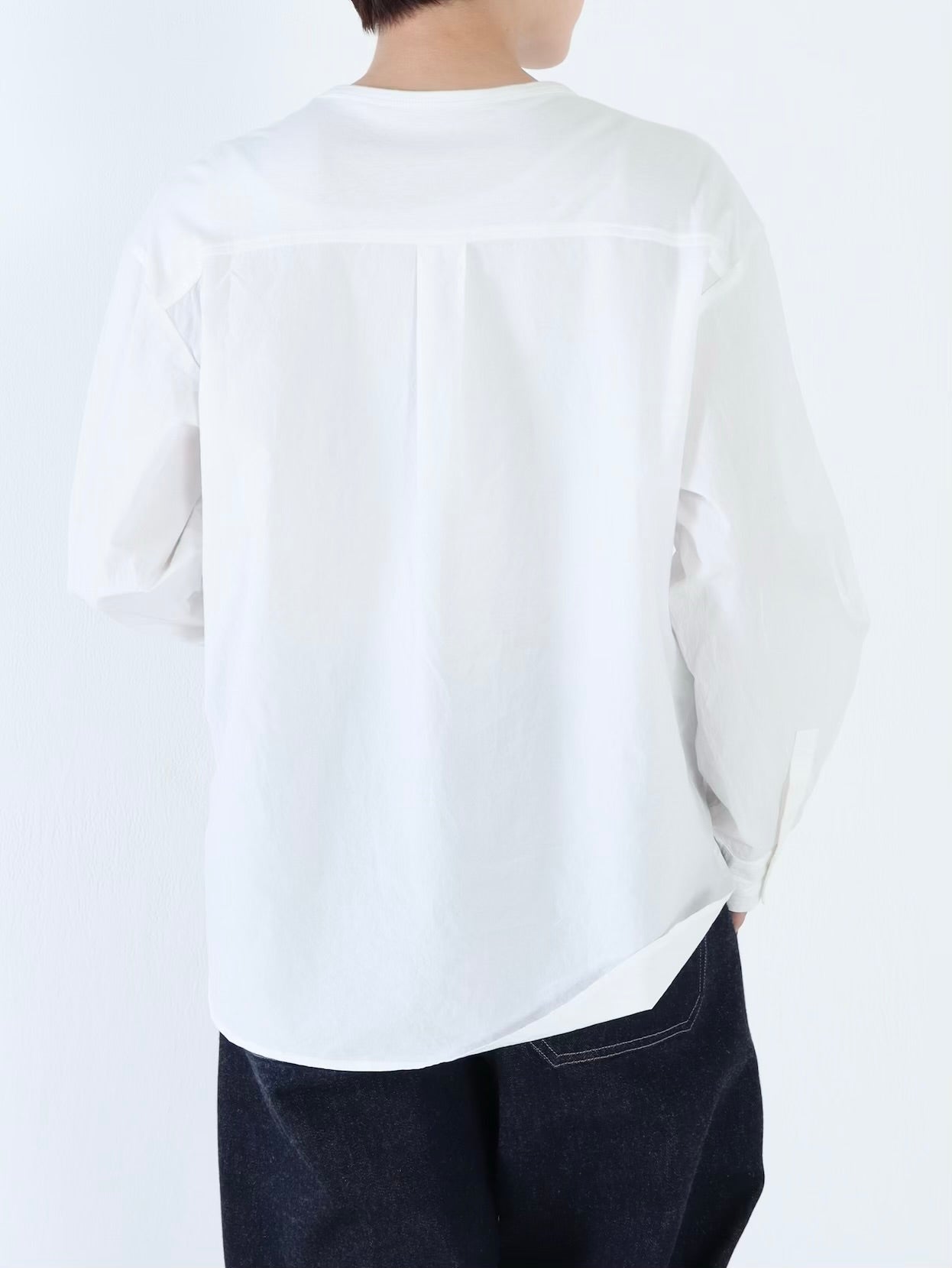 【NEW】綿スムース×綿近江晒 シャツスリーブカットソー