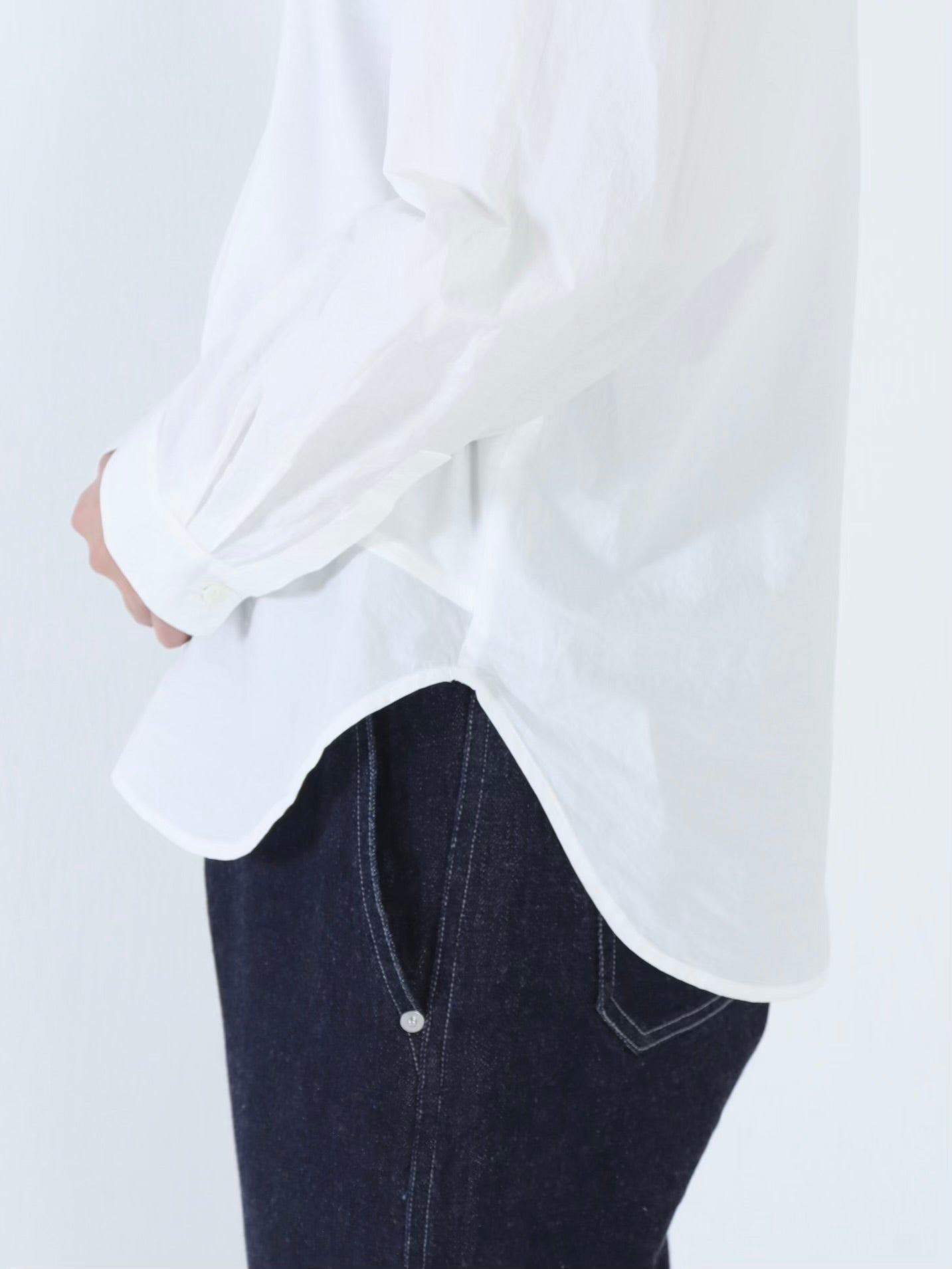 【NEW】綿スムース×綿近江晒 シャツスリーブカットソー