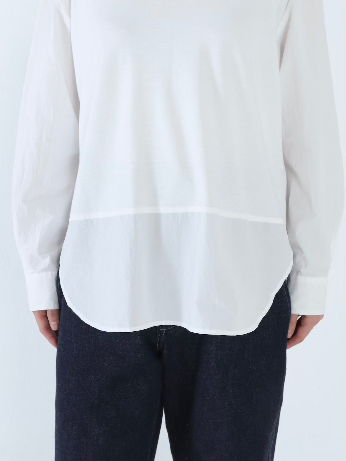 【NEW】綿スムース×綿近江晒 シャツスリーブカットソー
