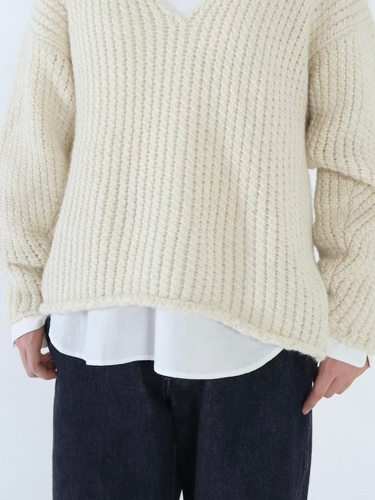 【NEW】綿スムース×綿近江晒 シャツスリーブカットソー