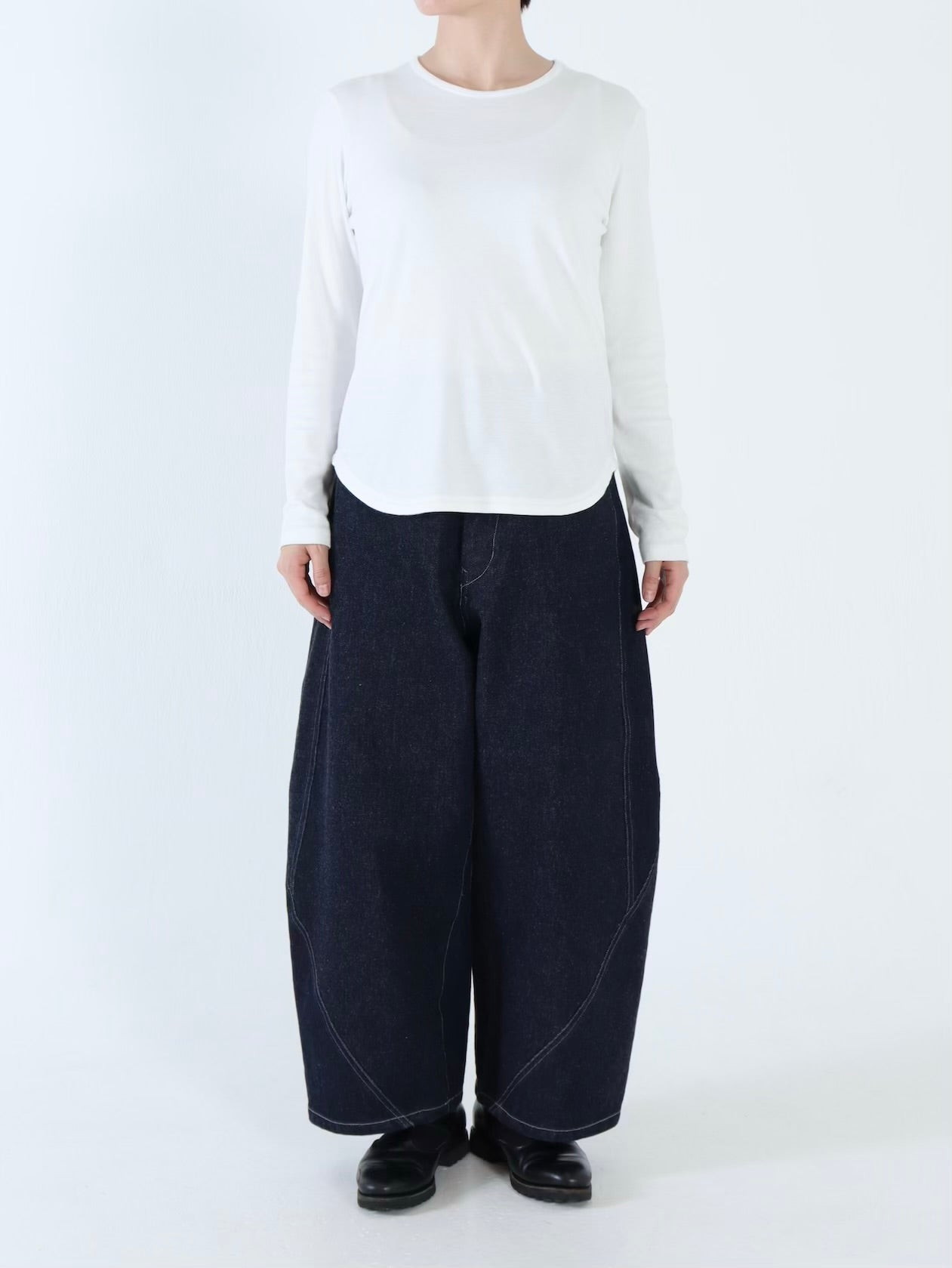 【NEW】綿スムース クルーネックカットソー