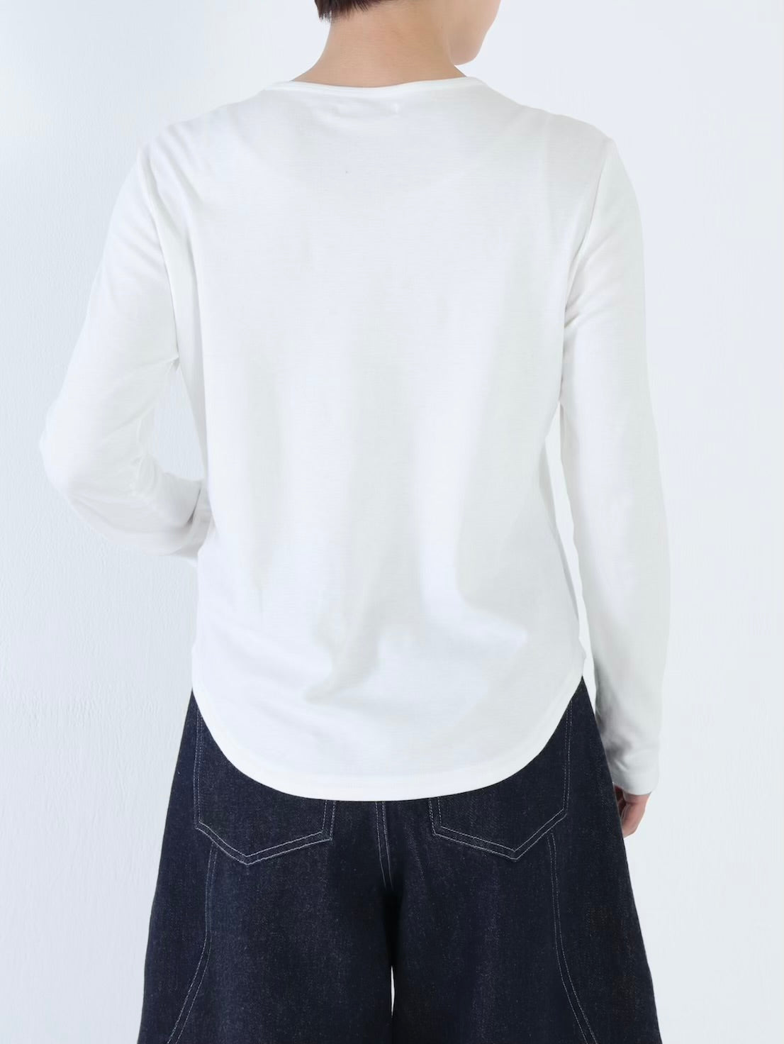 【NEW】綿スムース クルーネックカットソー