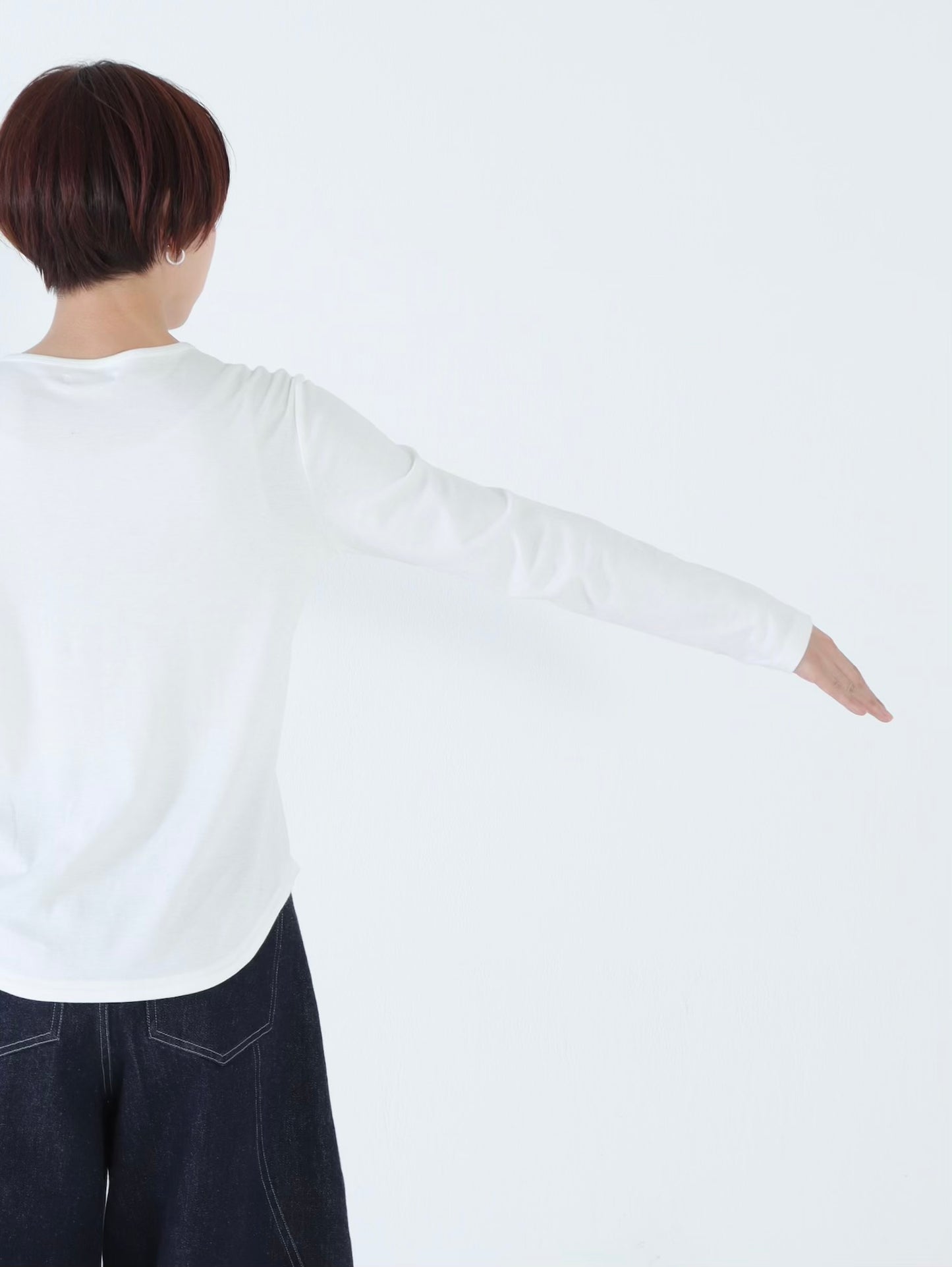 【NEW】綿スムース クルーネックカットソー