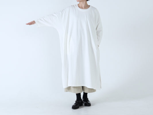 【NEW】綿カットソー ワイドトレーナーワンピース