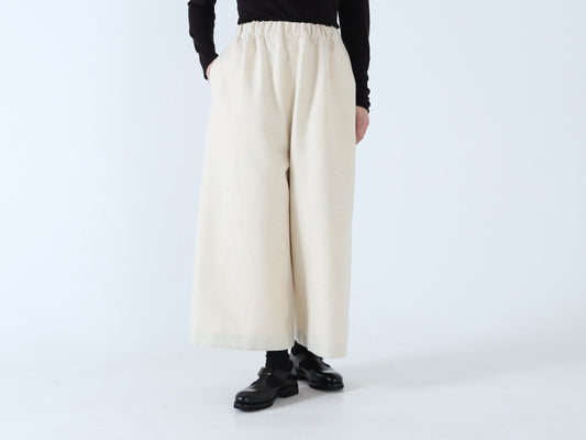 【NEW】綿ウール朱子織 リラックスパンツ