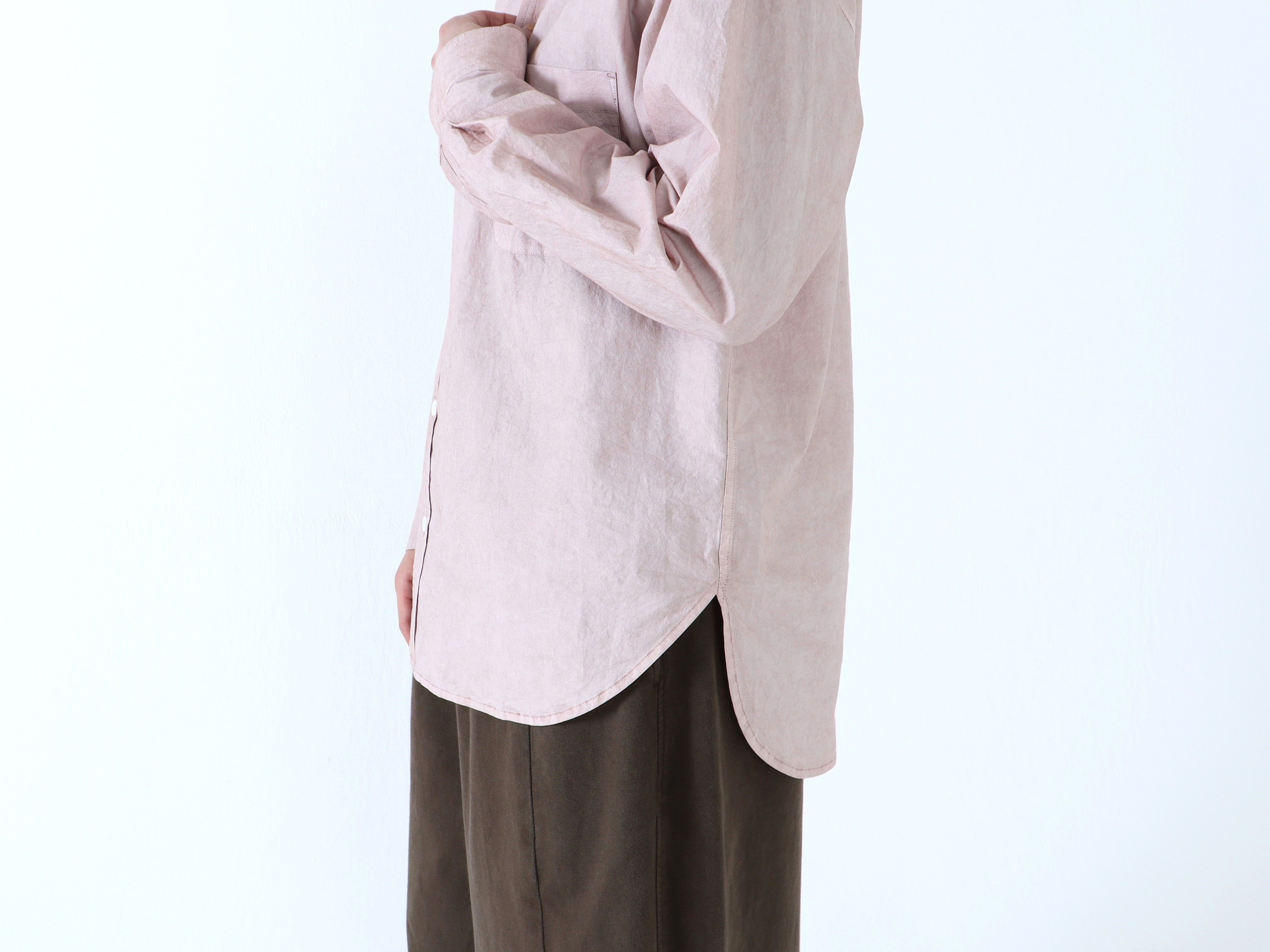 綿近江晒 スタンドカラーシャツ – factory