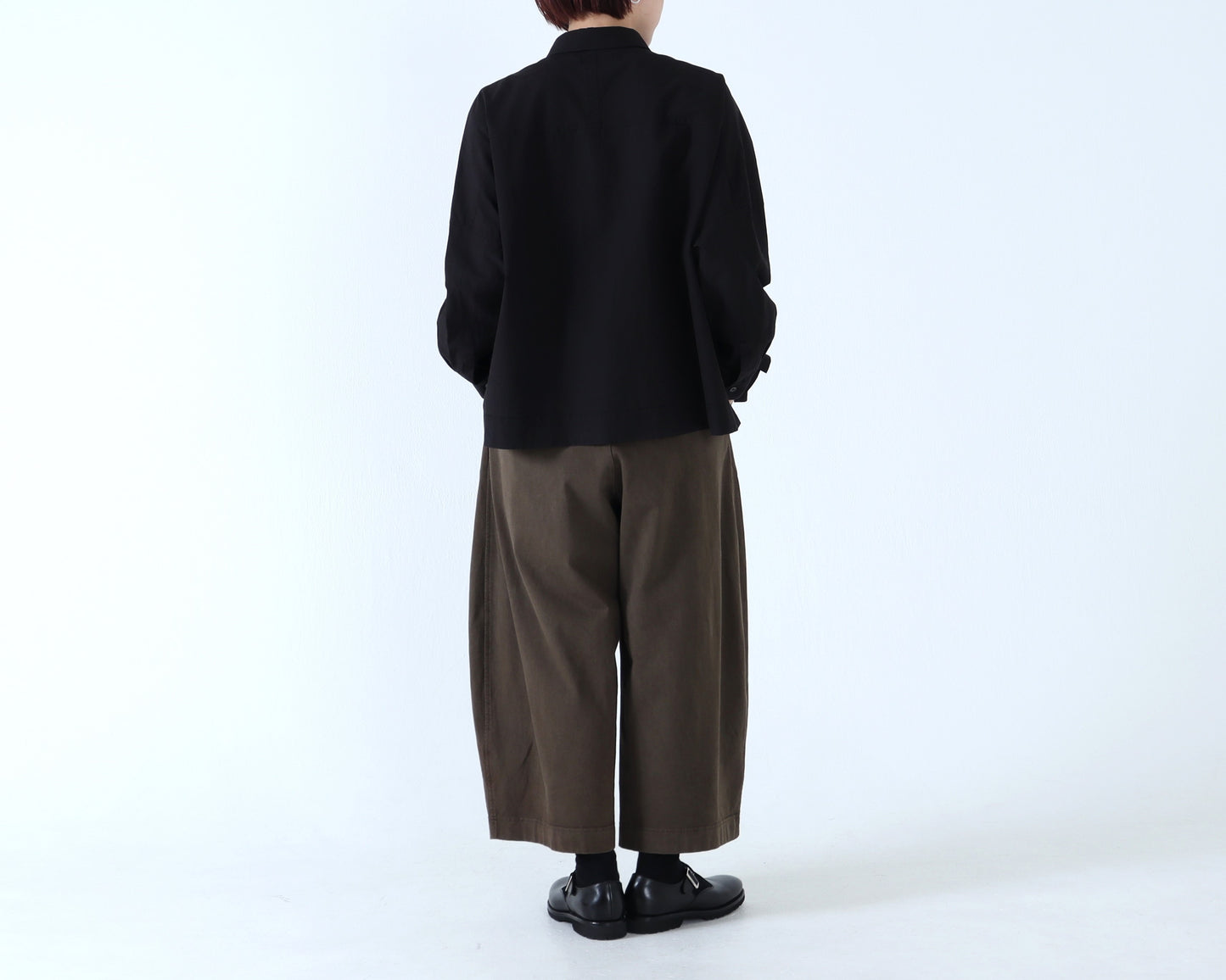 綿近江晒 スクエアーワイドシャツ