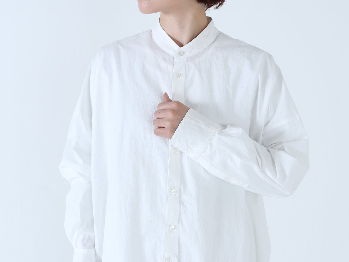 綿近江晒 タブロングシャツ