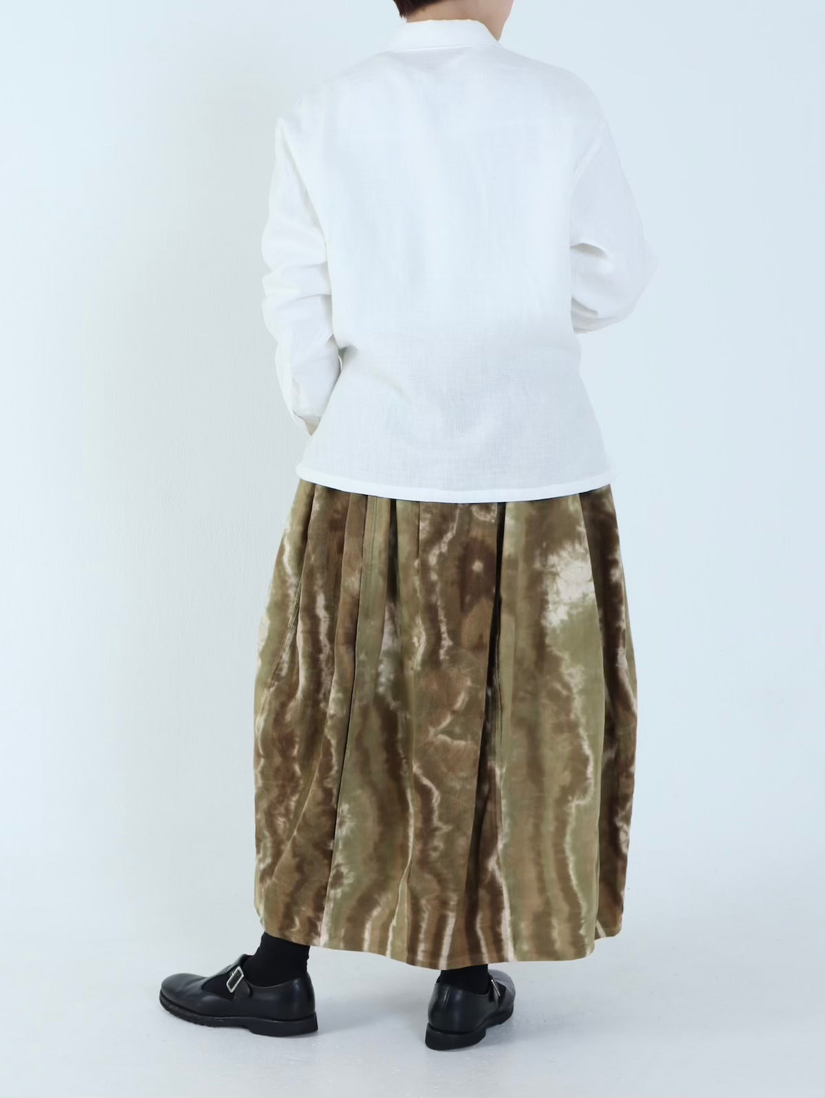 【NEW】綿麻Wガーゼ カシュクールシャツ