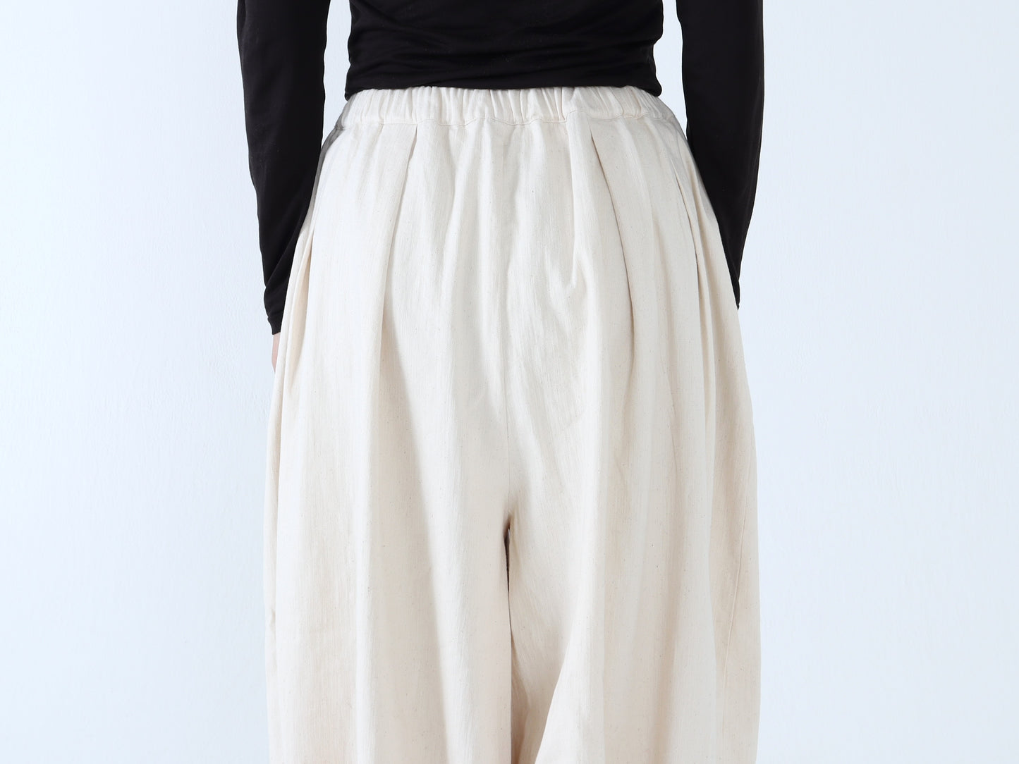 ジンバブエコットン プリーツパンツ