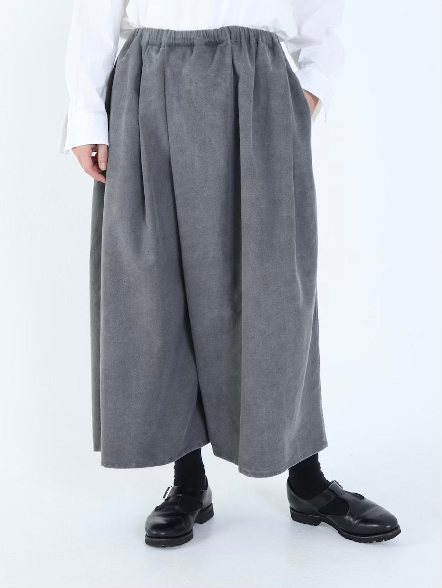【NEW】綿ネル タックキュロットパンツ