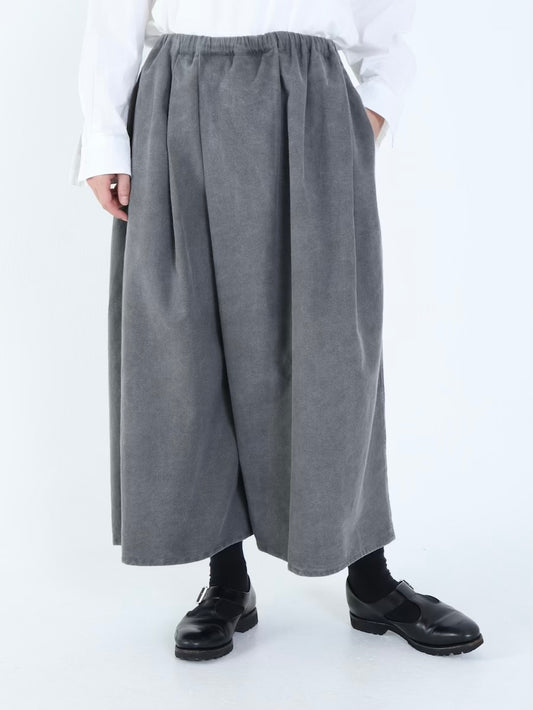 【NEW】綿ネル タックキュロットパンツ