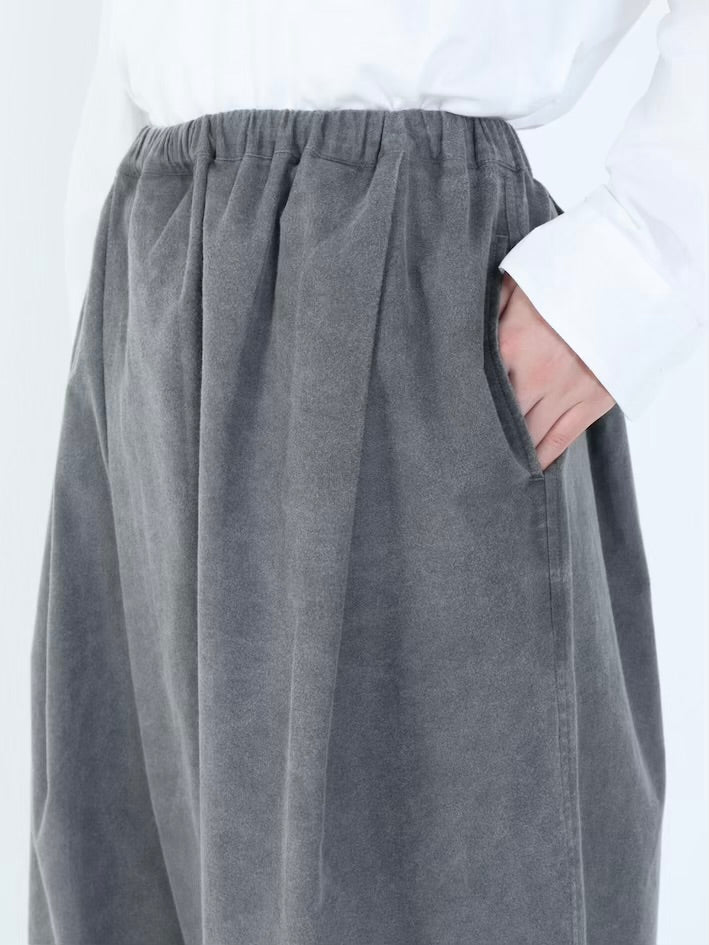 【NEW】綿ネル タックキュロットパンツ