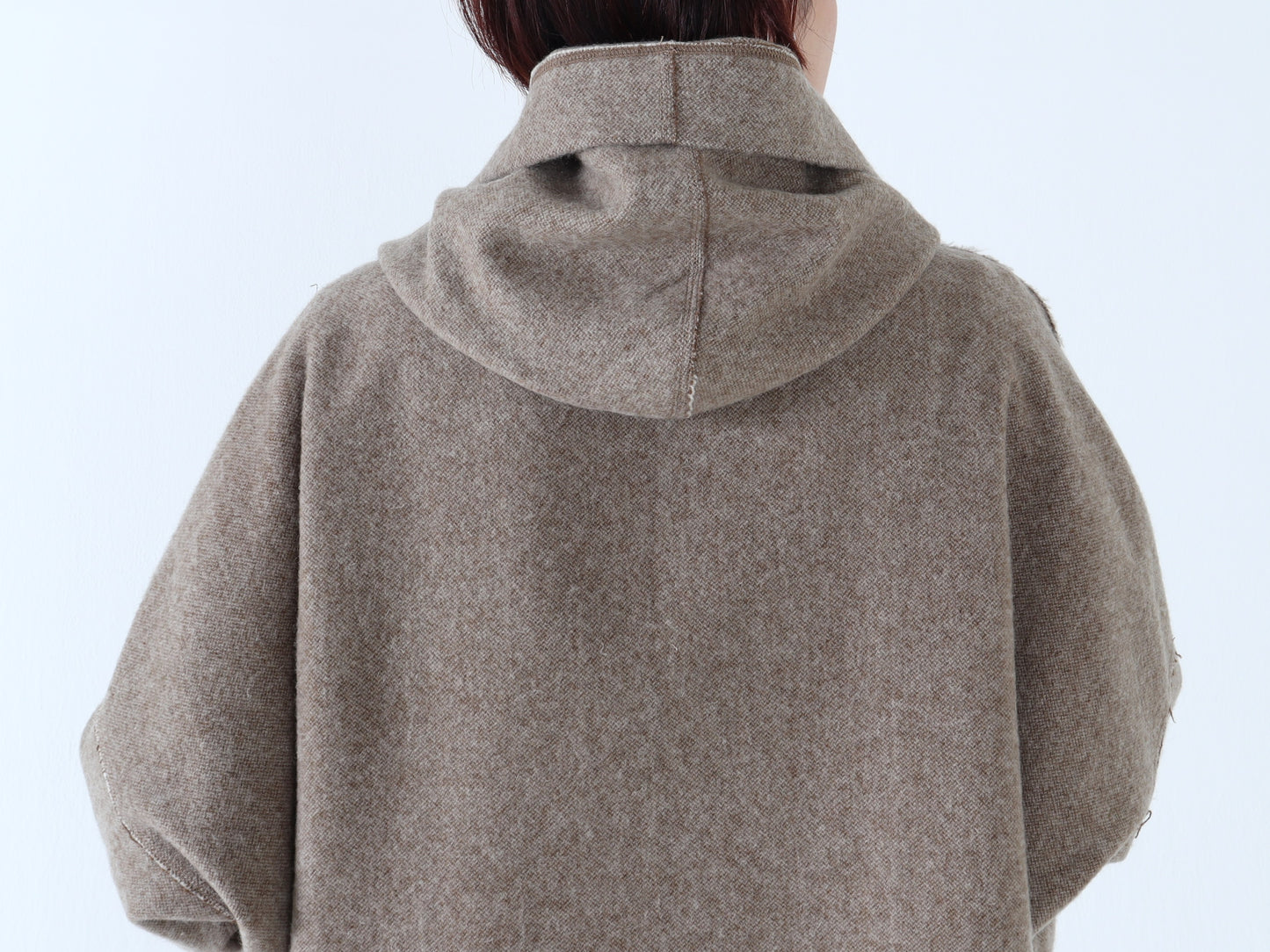 【NEW】ウールやぶれ織 ショールコート