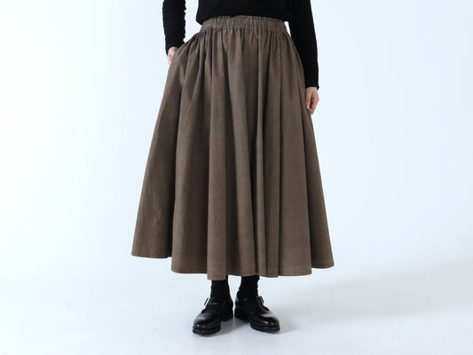 25AW｜S-01｜綿近江晒　サーキュラースカート