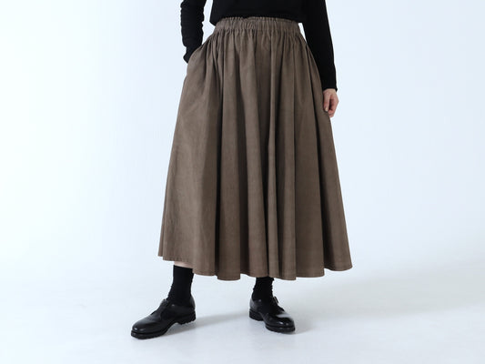25AW｜S-01｜綿近江晒　サーキュラースカート