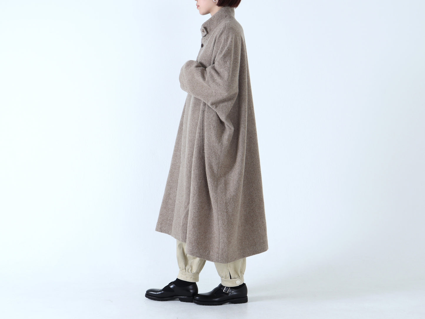 【NEW】ウールやぶれ織 オーバーコート