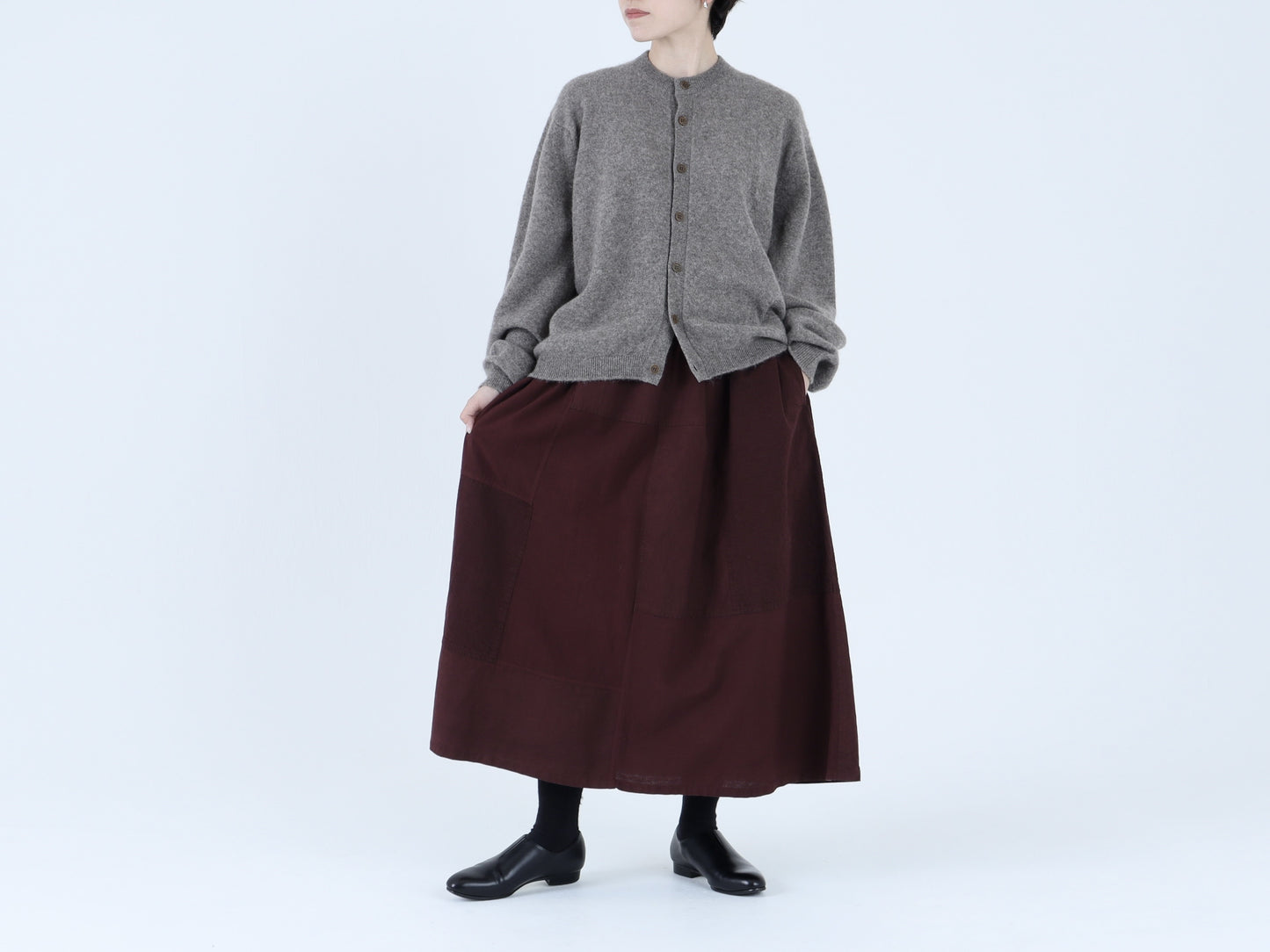 綿麻デニム×綿 HAGIHAGIスカート