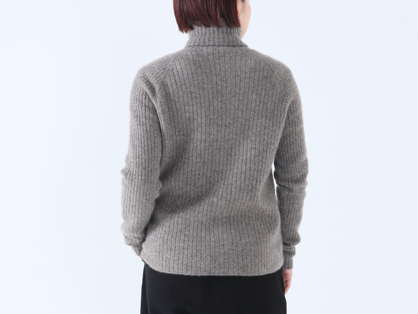 ヤク リブタートルネックセーター