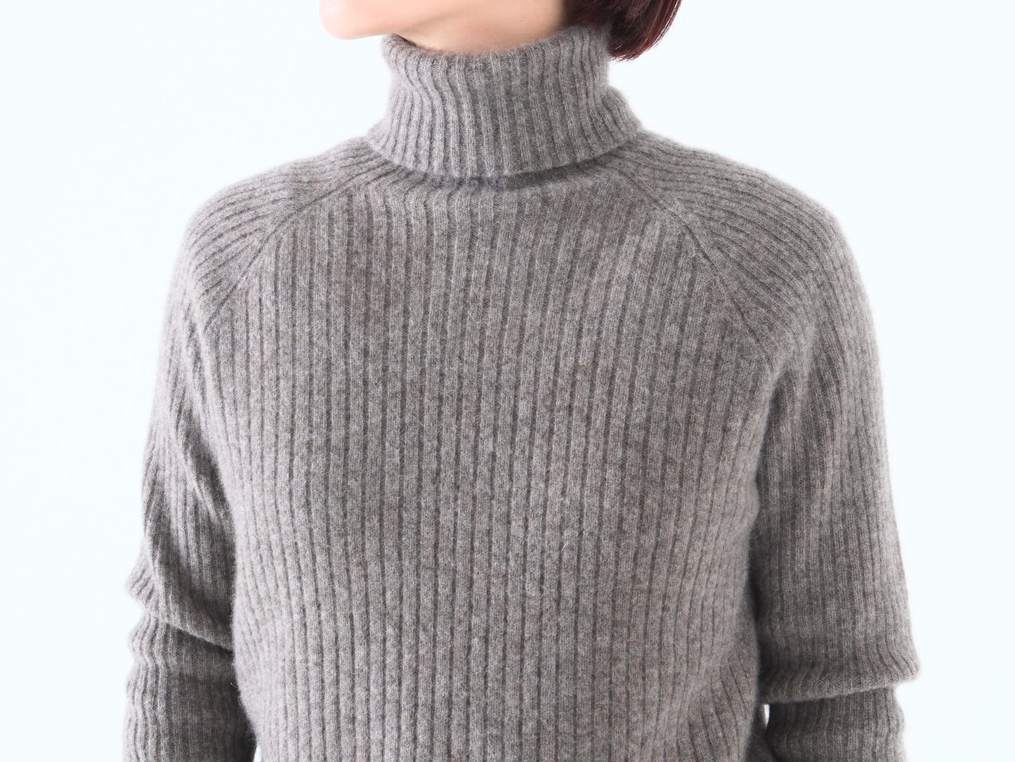 ヤク リブタートルネックセーター