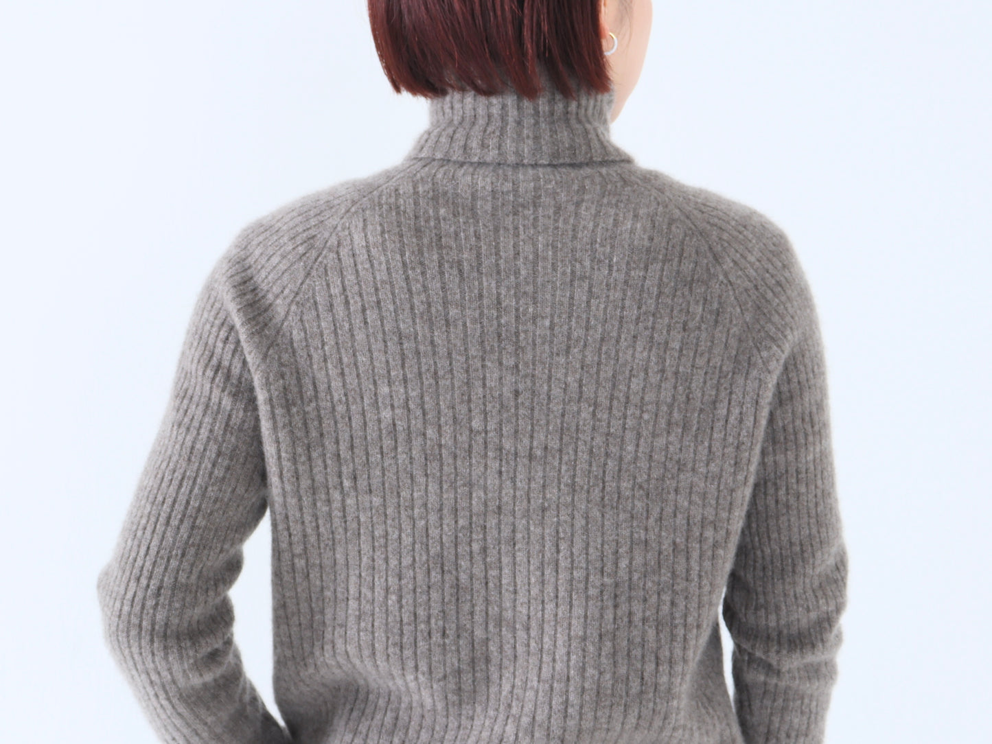 ヤク リブタートルネックセーター