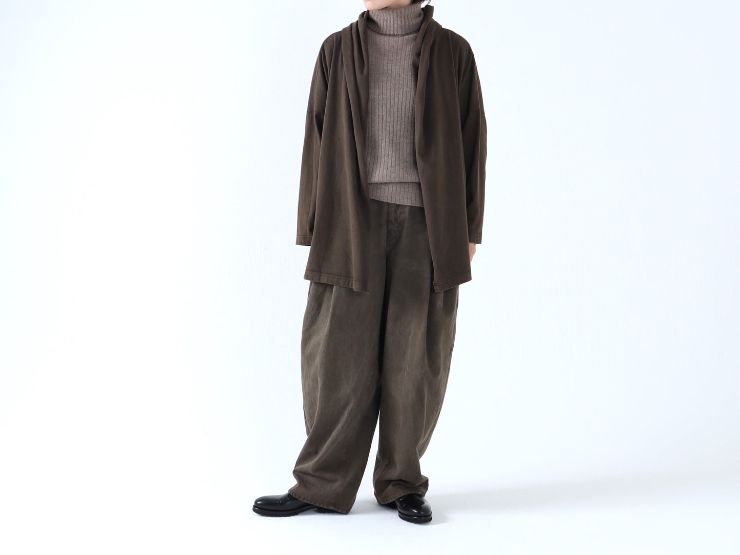 【NEW】綿デニム オーバータックパンツ