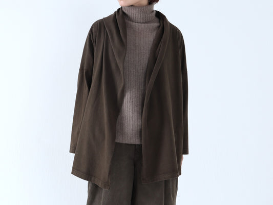 25AW｜T-07｜綿カットソー　ショールパーカー