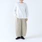 【NEW】綿スムース×綿近江晒 シャツスリーブカットソー