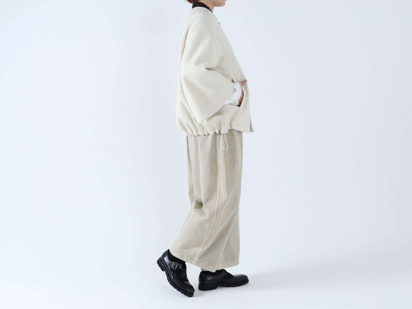 【NEW】綿デニム コクーンワイドパンツ