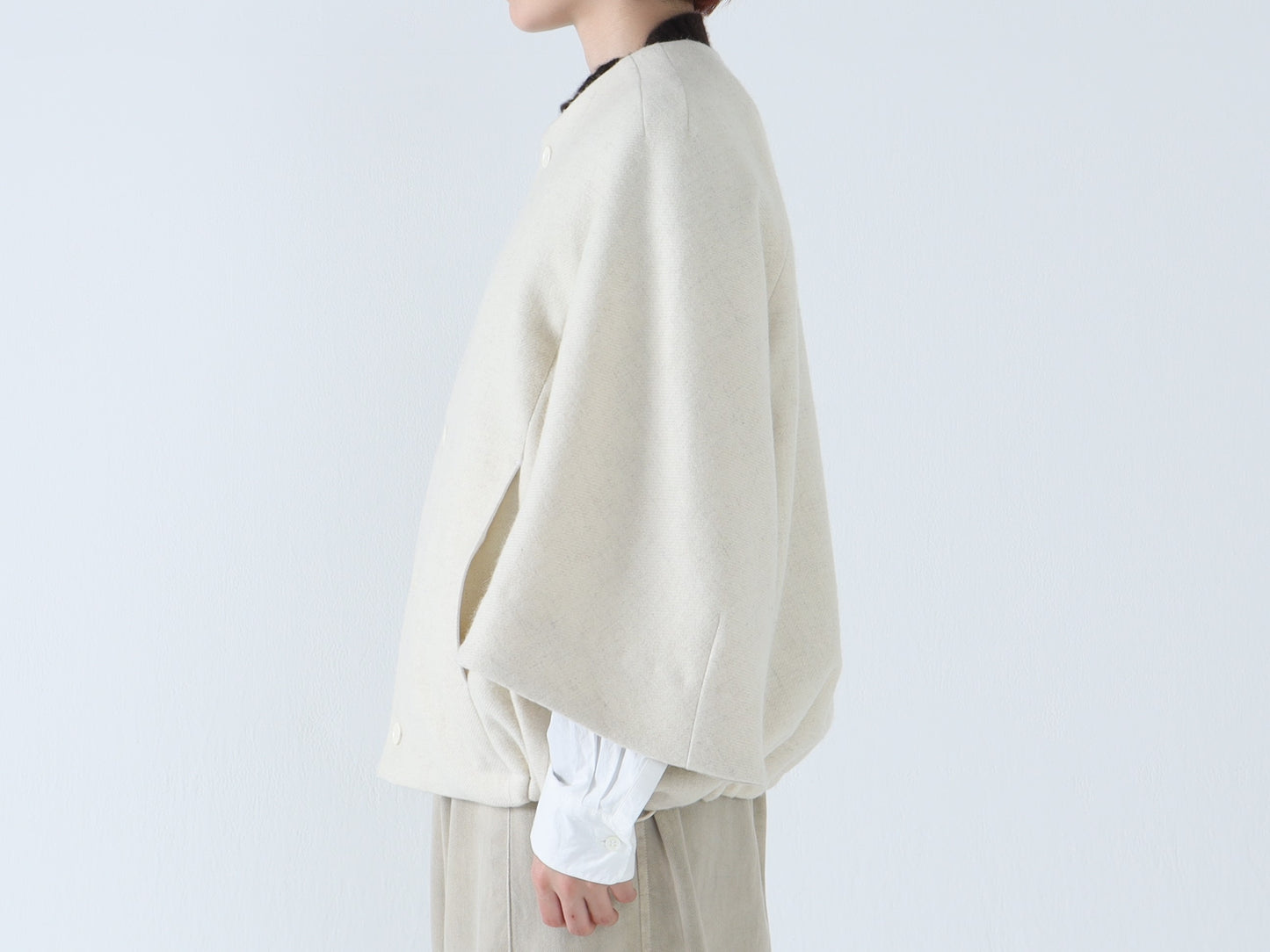 【NEW】ウールへリンボン パラシュートコート