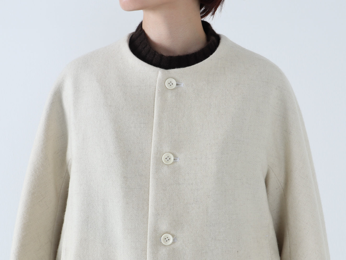 【NEW】ウールへリンボン パラシュートコート