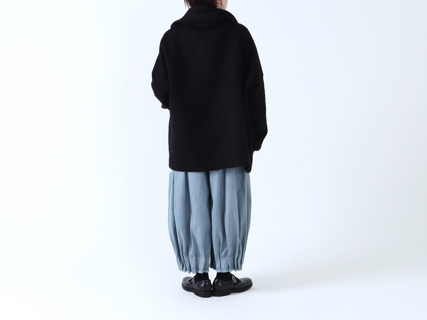 【NEW】縮絨ウール ショールコート