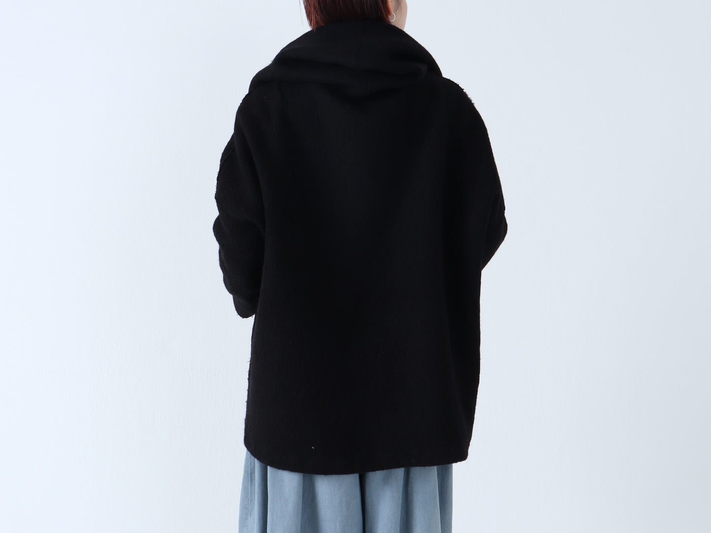 【NEW】縮絨ウール ショールコート