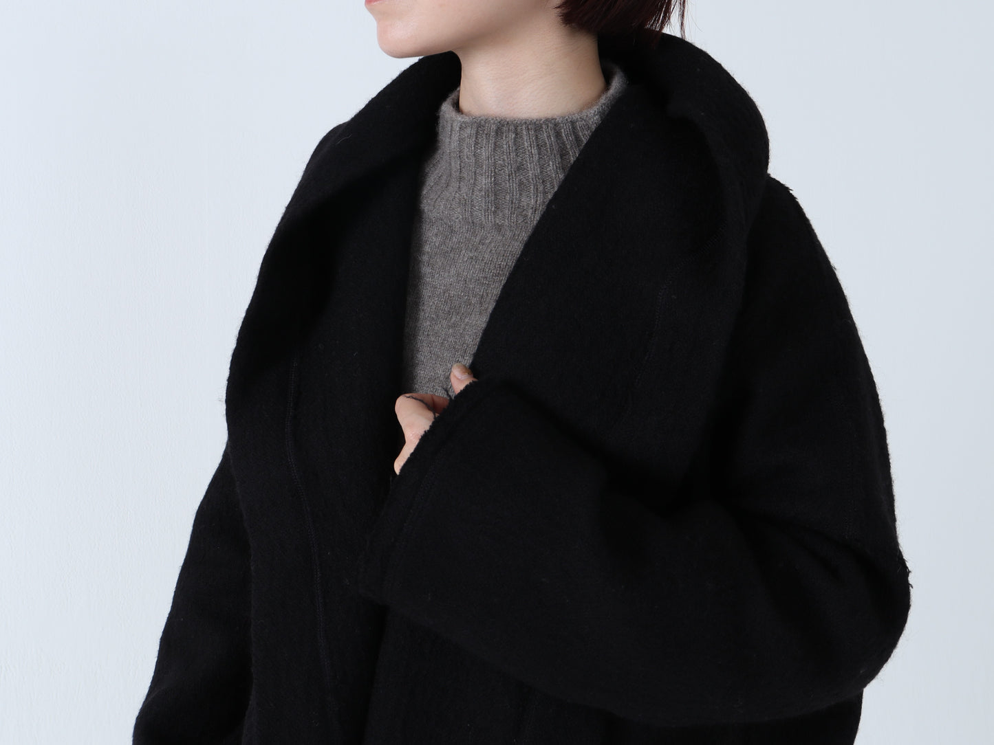 【NEW】縮絨ウール ショールコート