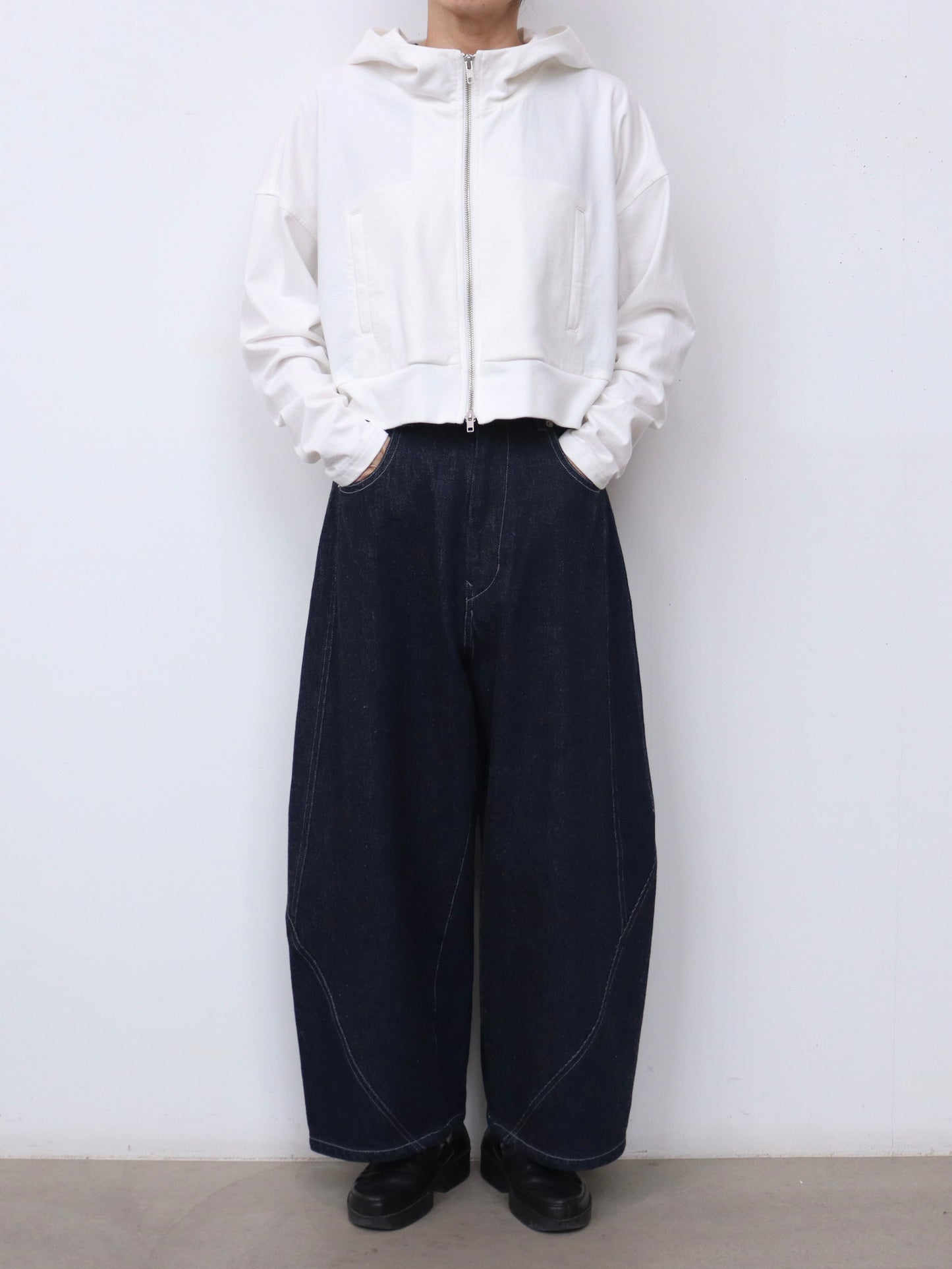 【NEW】綿デニム コクーンワイドパンツ
