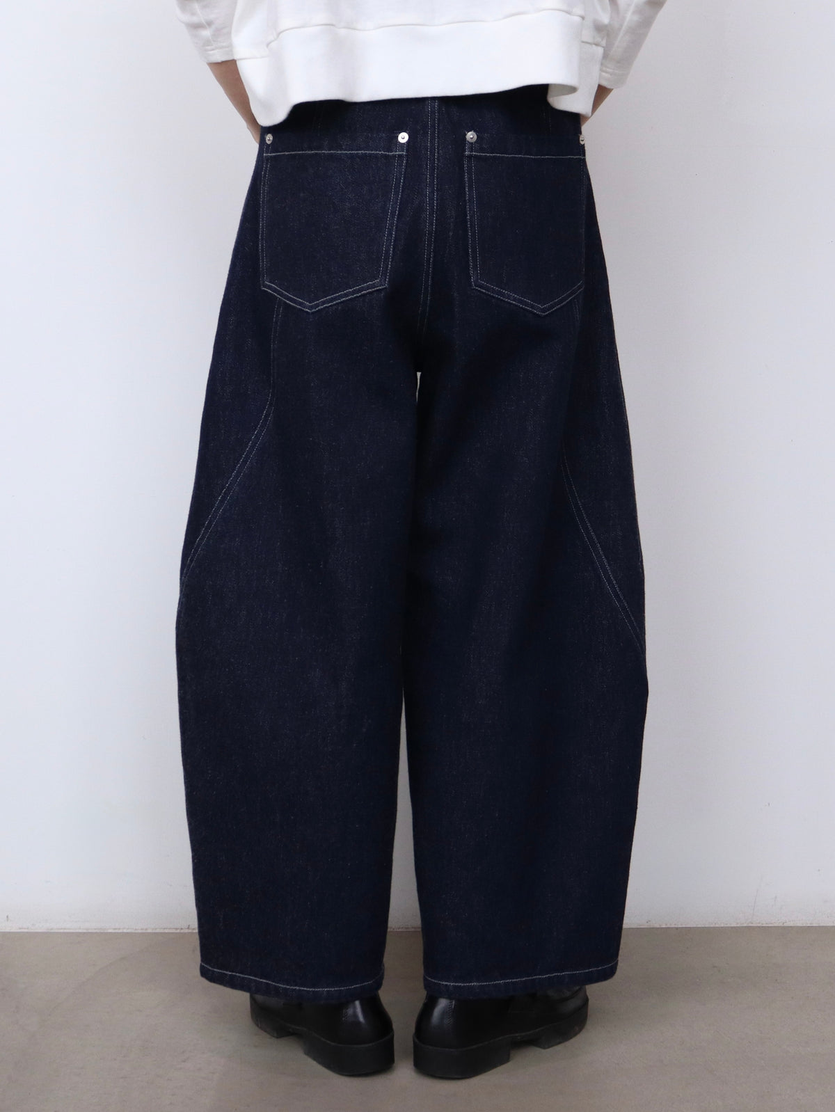 【NEW】綿デニム コクーンワイドパンツ