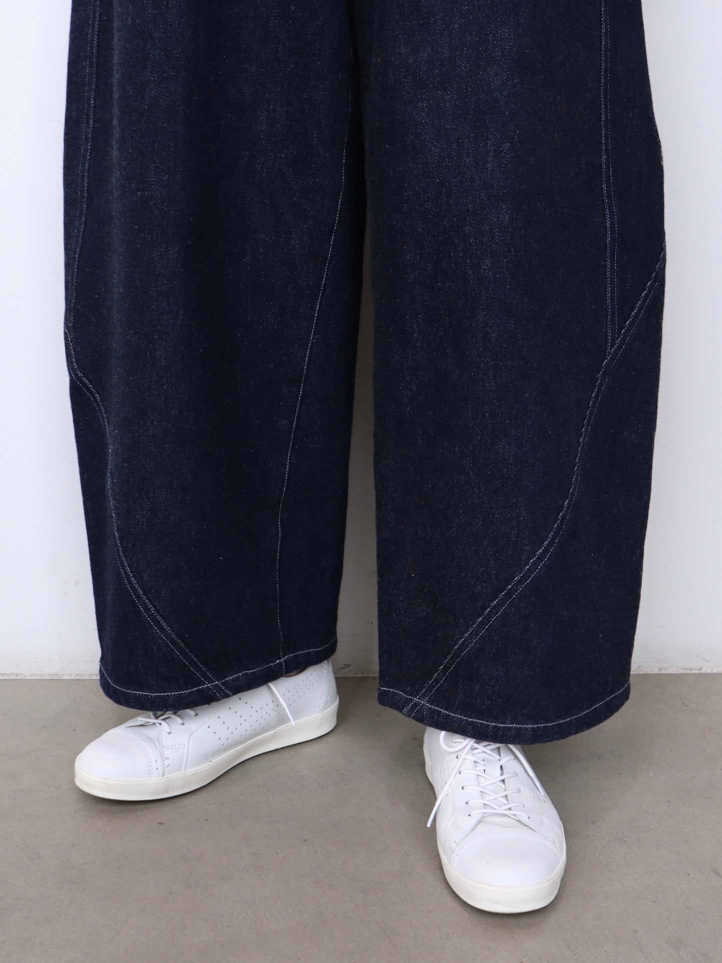 【NEW】綿デニム コクーンワイドパンツ