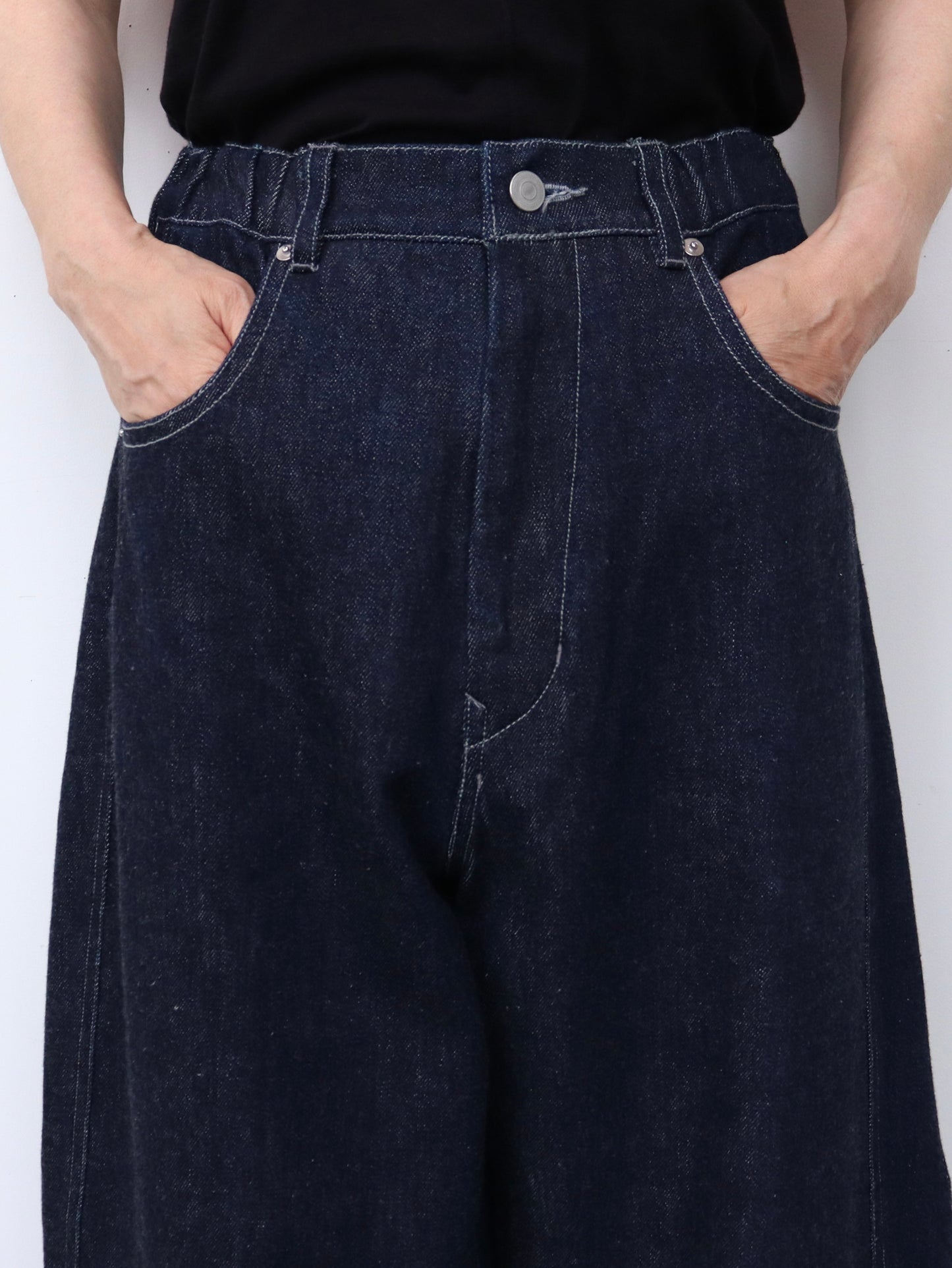 【NEW】綿デニム コクーンワイドパンツ