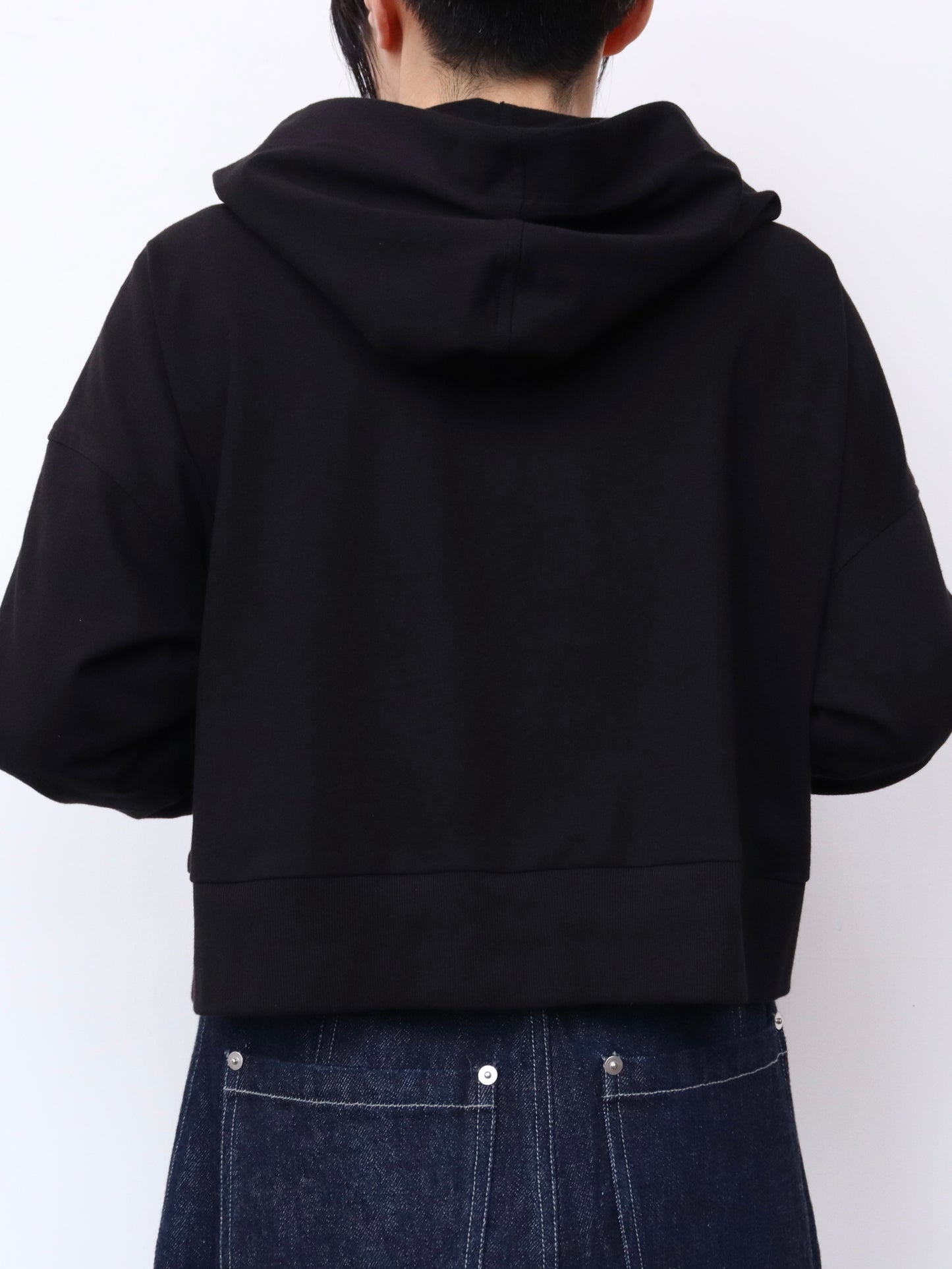 【NEW】綿カットソー ショートパーカー