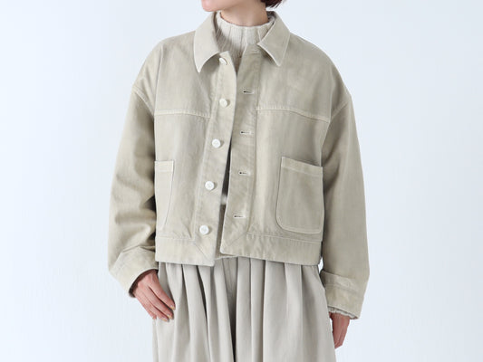 綿デニム トラッカージャケット