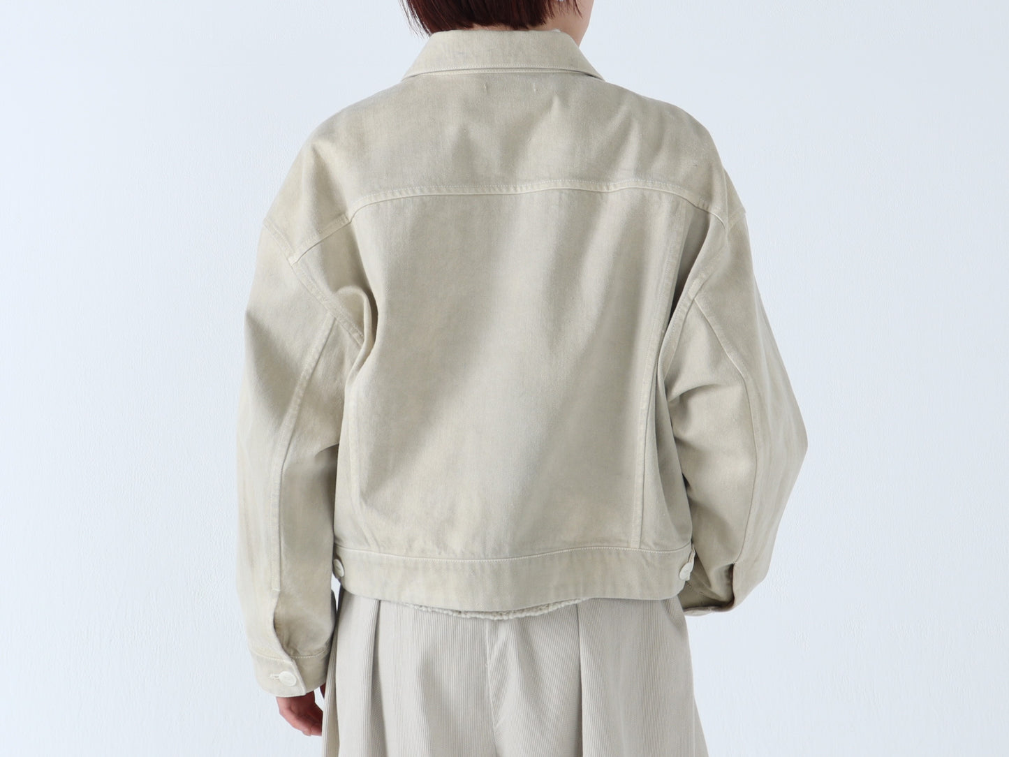 綿デニム トラッカージャケット